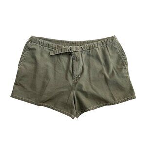 Vintage Y2K Old Navy Womens Low Rise Shorts Khaki Size 12 Utility Microshorts